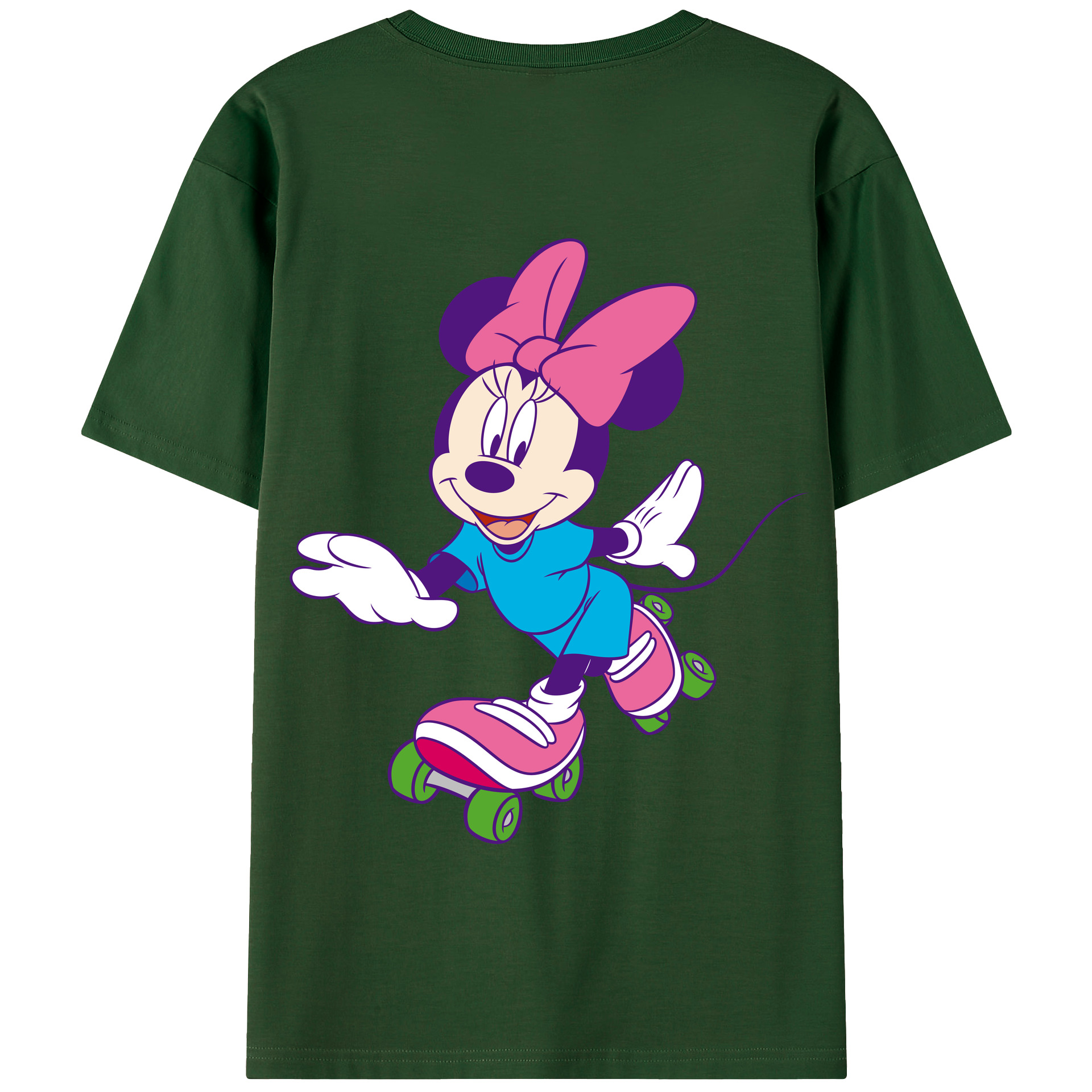 （画像用） ミッキーマウス Mickey Mouse 綿100％半袖Tシャツ（背面プリント）